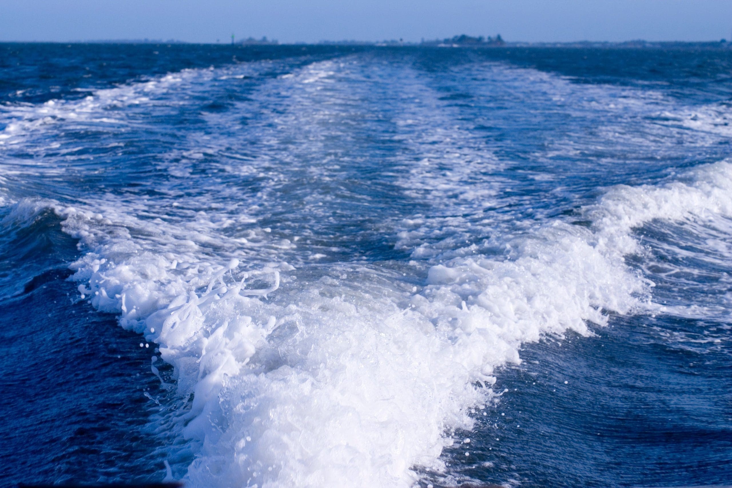 waves from a boat